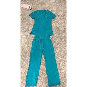 Green infinity scrubs!